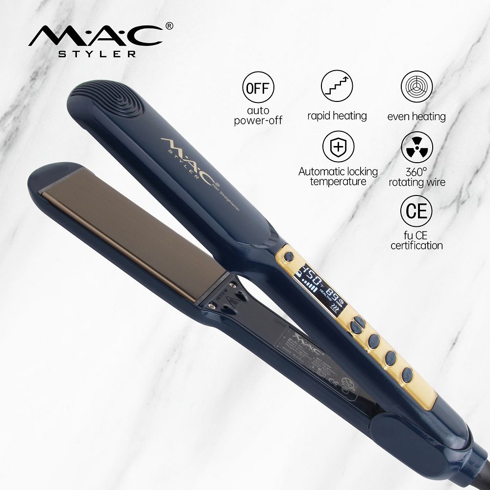 Fer à Lisser professionnel en céramique 450°F Écran LCD