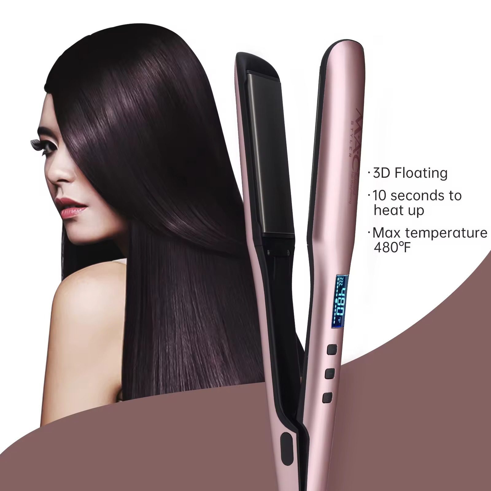 Fer à Lisser Titanuim 480 F-ROSE