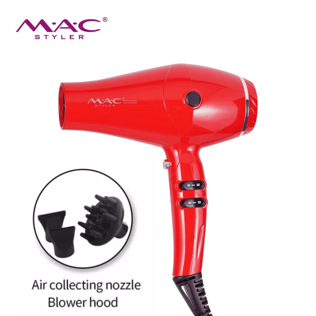 Sèche Cheveux 2200 W Avec diffuseur MC-6900