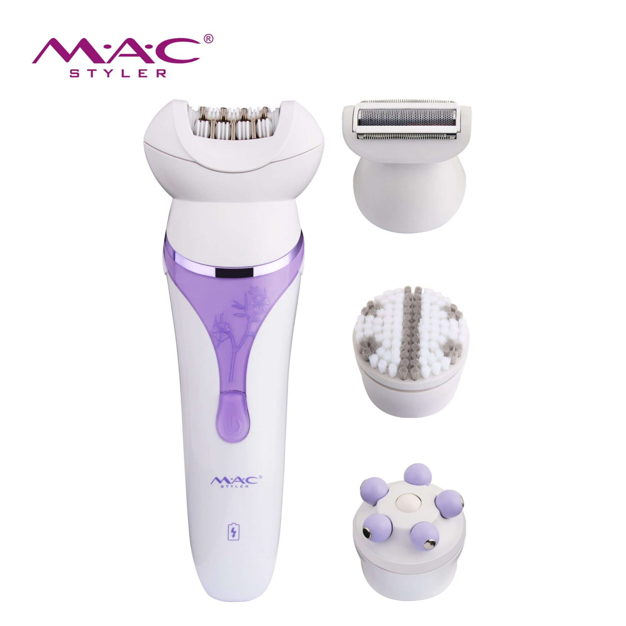 Epilateur Rasoir Brosse Nettoyante Et Massage 8 Accessoires