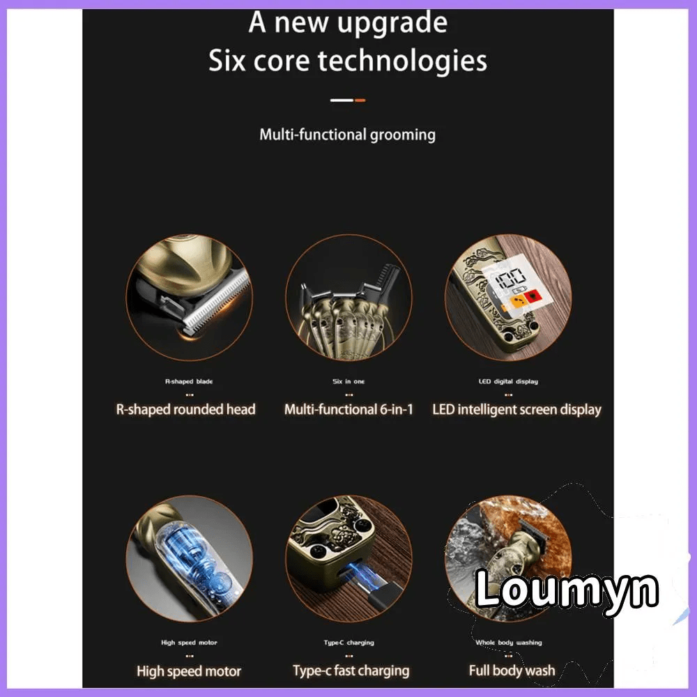 Tondeuse Multifonction 5 en 1 Professionnelle pour Homme&nbsp;